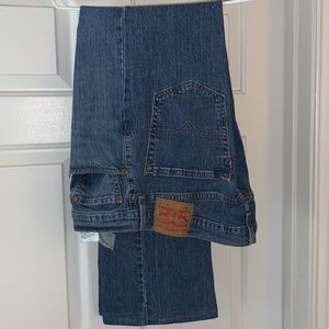 Levi’s 527 Slim Cut Boot Jeans. Size 36-32. Washed blue. New.